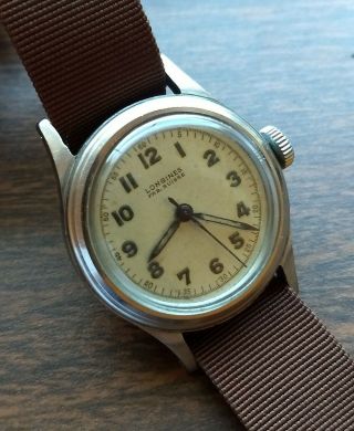 Vintage French Military Longines.  Marine Nationale Mn.  Fab Suisse.