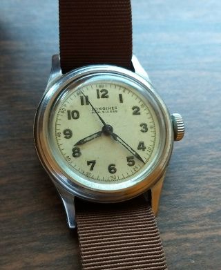 Vintage French Military Longines.  Marine Nationale MN.  Fab Suisse. 4