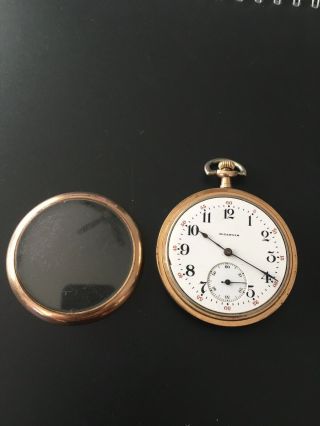 1909 Illinois 12s,  15j,  Open Face Antique Pocket Watch Runs 2