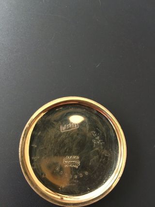1909 Illinois 12s,  15j,  Open Face Antique Pocket Watch Runs 5