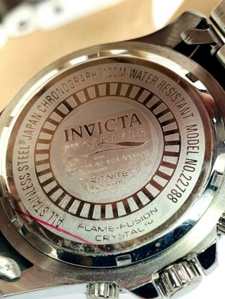 Invicta Men ' s Pro Diver Chronograph Silver Dial Stainless Steel Watch 22788 5