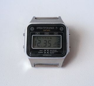 Elektronika 5 29367 Chrono Alarm Soviet Digital Watch 4
