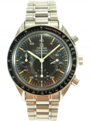 Omega Speedmaster Chronograph Automatic Watch 3510.  50 Cal.  1140 Serviced On Aug