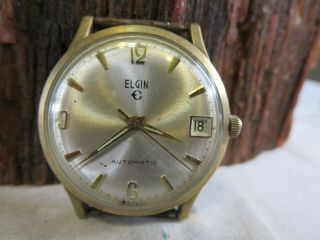 Vintage Elgin Germany Mens Automatic Watch Runs Rp12