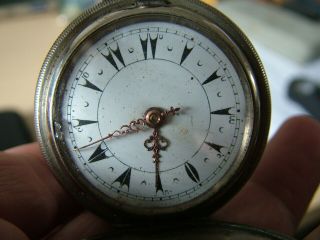 Vintage Oris Pocket Watch.  Silver Case.  Spares.