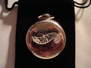 Vintage 16S Pocket Watch Hot Wheels Theme Dial & Case Runs Well. 5