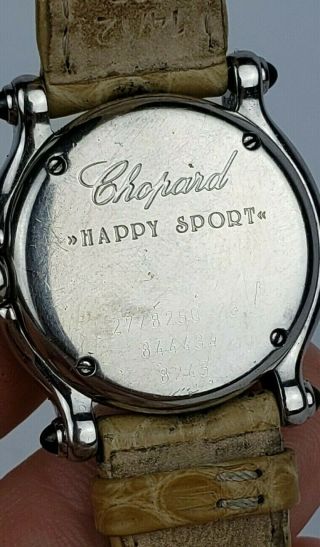 Chopard Happy Diamond Sport Watch Stainless Steel Sapphire lugs 10