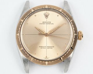 Vintage Rare 1967 Two Tone Rolex Oyster Perpetual W/ Zephyr Dial & Bezel