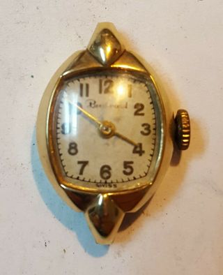 Vintage Boulevard Swiss Watch 14k Gold 17 Jewels