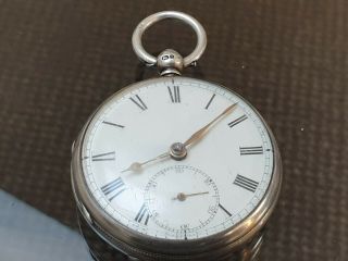 Solid Silver Victorian Fusee Pocket Watch 1873 London Listen & Sons