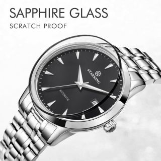 STARKING Mechanical Automatic Man Watch Sapphire Fashion Business Wristwatch Hot 4