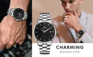 STARKING Mechanical Automatic Man Watch Sapphire Fashion Business Wristwatch Hot 7