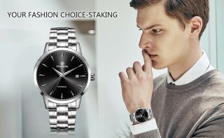 STARKING Mechanical Automatic Man Watch Sapphire Fashion Business Wristwatch Hot 8