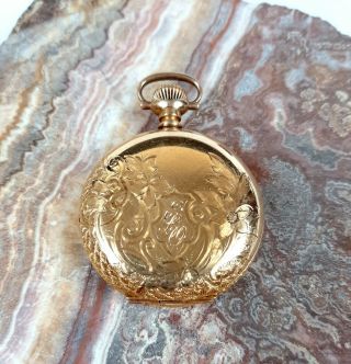 Antique 0 Size Waltham Pocket Watch In Quality Dueber Hunter Case As - Is