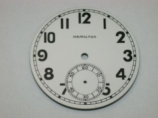 Hamilton 16 Size 992b Railroad Pocket Watch Dial.  88h