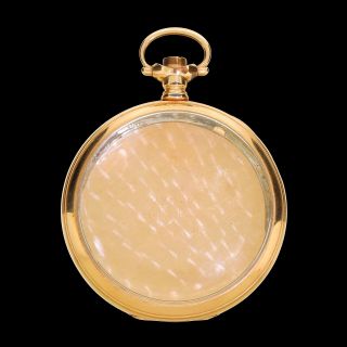 12 Size Crescent Pocket Watch Case Co Gold Filled Open Face No Movement No Res