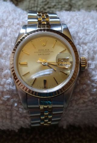 Vintage 69173 Ladies Two Tone Rolex Watch