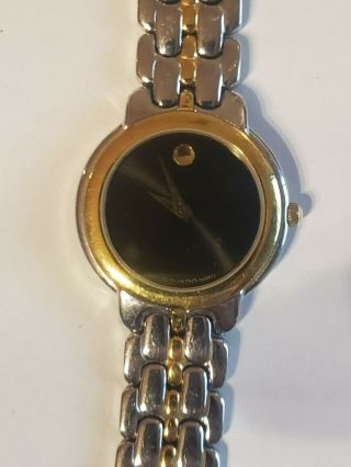 Movado Two - Tone 81 - A1 - 833 Stainless Steel Quartz Womens Watch