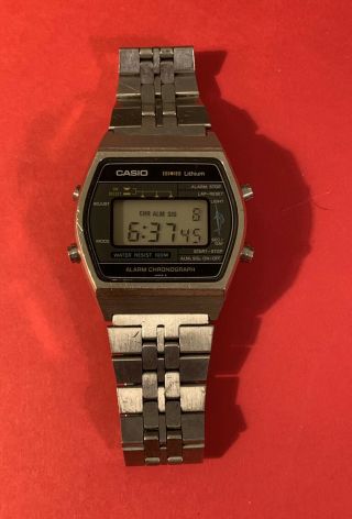 Rare Vintage 1980 Casio W - 250 Marlin Digital Diver Watch Mod 108 Runs