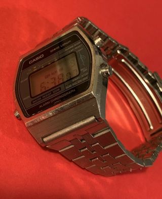 RARE Vintage 1980 Casio W - 250 Marlin Digital Diver Watch Mod 108 RUNS 3