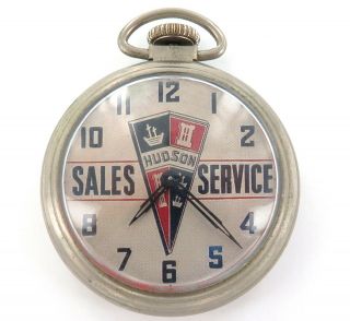 Rare / Vintage / Hudson Motor Car Co Usa Promotional Dollar Pocket Watch.