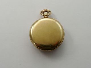 VINTAGE c1920 SMALL SIZE GOLD FILLED LANCASHIRE WATCH CO PRESCOT POCKET WATCH 2