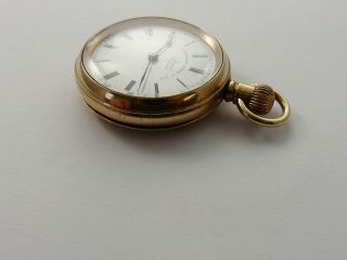 VINTAGE c1920 SMALL SIZE GOLD FILLED LANCASHIRE WATCH CO PRESCOT POCKET WATCH 3