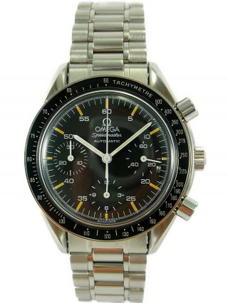 Omega Speedmaster Chronograph Automatic Watch 3510.  50 Cal.  1140 Serviced On July