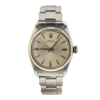 Rolex Oyster Perpetual Mid Size Steel Automatic 31 Mm Watch 6551 Circa 1964