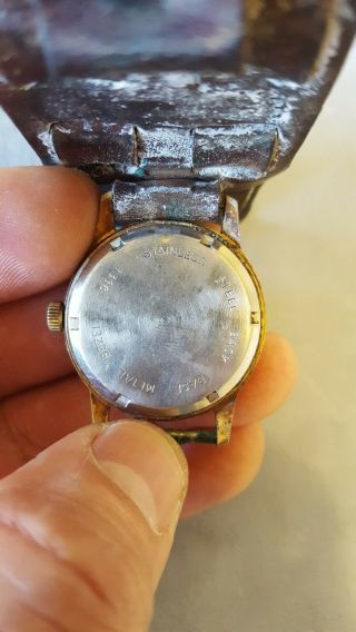Vintage Men ' s Coors Watch head on old leather band,  great,  collectable 4