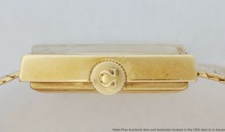 Cool Art Deco Geometric Lines 18k Gold Mens Omega Dress Watch Cal 620 w Box 3