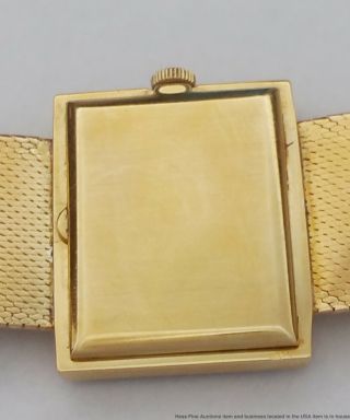 Cool Art Deco Geometric Lines 18k Gold Mens Omega Dress Watch Cal 620 w Box 7