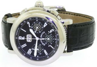 Gerald Genta Chrono Sport CH8.  X.  10 SS automatic chronograph men ' s watch w/ date 3