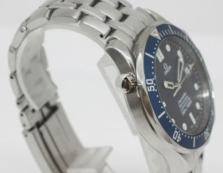 Auth Omega Seamaster Pro 300m Full Size 2531.  80 Automatic Mens Watch Blue Dial 3
