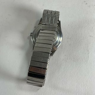 Vintage BENRUS 3021 Silver Shock Absorber Swiss Men ' s Wristwatch Running READ 7