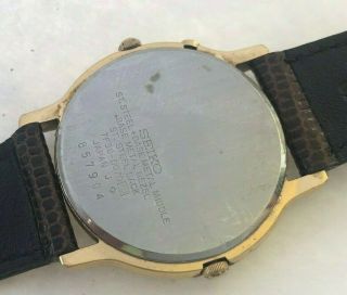 Vintage Seiko Perpetual Calendar Moonphase quartz mens watch,  ref.  7F38 - 6070 4