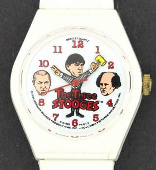 1985 The Three Stooges Character Watch Made By Bradley