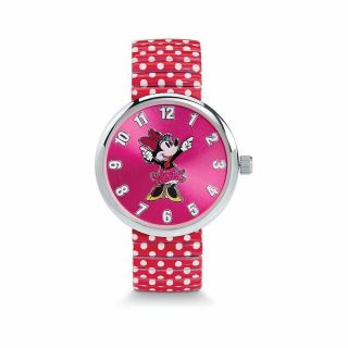 Disney Minnie Mouse Polka Dot Red White Pink Watch Timepiece Disney All Ages