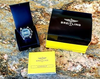 Breitling Airwolf Raven With Rubber Deployant Strap - 44mm Black 2