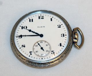 Extremely Vintage 1904 Elgin Grade 233 12 Size 15 Jewel Pocket Watch