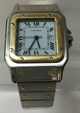 Cartier Santos Ss/18k Gold Automatic Men 