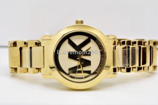 ❤️ Michael Kors Women ' s Gold Tone Stainless Steel Bracelet Watch MK3206,  BOX 2
