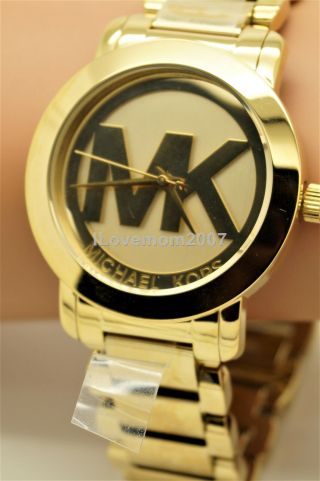 ❤️ Michael Kors Women ' s Gold Tone Stainless Steel Bracelet Watch MK3206,  BOX 5