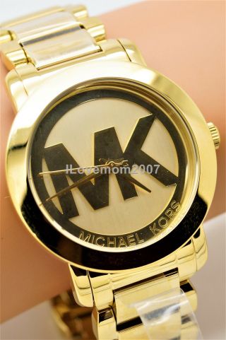 ❤️ Michael Kors Women ' s Gold Tone Stainless Steel Bracelet Watch MK3206,  BOX 6