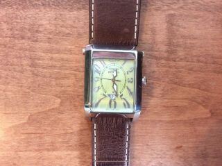 Invicta Vintage Mens Watch Model 2704 Green Mother Of Pearl Dial