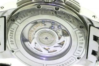 Carl Bucherer Patravi 10624.  08 SS 44.  5mm auto.  chronograph men ' s watch w/ date 6