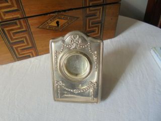 ANTIQUE/VINTAGE SILVER? WATCH HOLDER ON A STAND 8