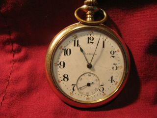 Antique Or Vintage Illinois Grade 228,  Size 12s,  15 Jewel Pocket Watch Running