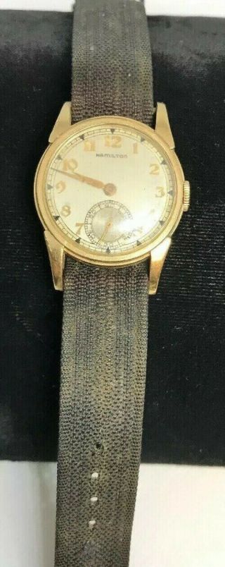 Unique Vintage Hamilton Mens Wrist Watch Estate Purchase