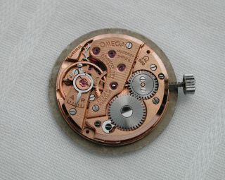 Vintage Omega Cal.  620 Movement Dial Hands Signed Crown Swiss Watch Parts